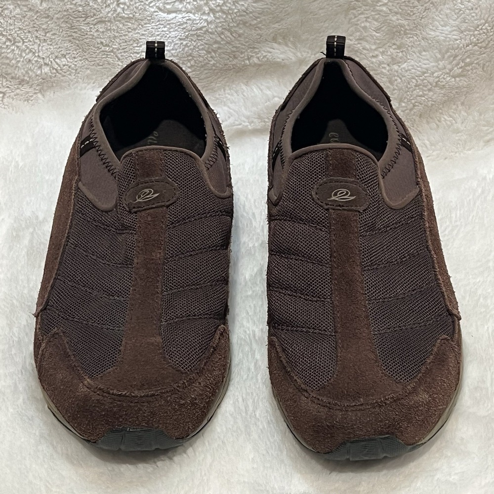 EASY SPIRIT Vintage Walking Slip On Mules‎ Brown Comfort Shoes Size 8 M